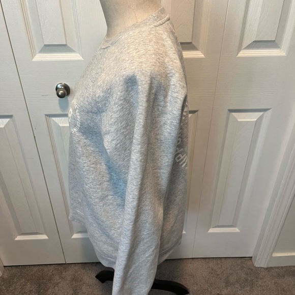 Brunette the Label size L Gray Crewneck Sweatshirt - Picture 6 of 15